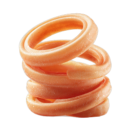 Stacked Orange Rings Food Icon | Realistic Glazed Snack