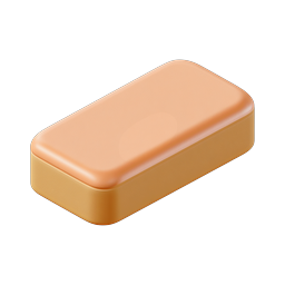 Orange Storage Box 3D Icon | Realistic Container Design