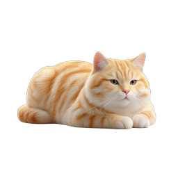 Orange Tabby Cat Realistic Icon | Pet & Animal Graphics