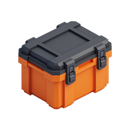 Orange Toolbox 3D Isometric Icon
