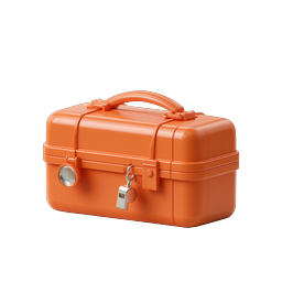 Orange Toolbox 3D Icon | Realistic Tool Box Graphic