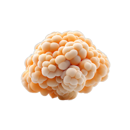 Organic Cell Cluster 3D Icon | Realistic Bubble Formation