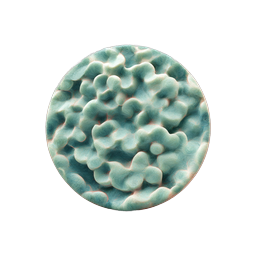 Organic Coral Texture Sphere Icon - 3D Clay Style