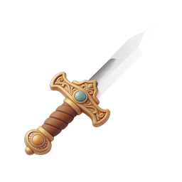 Ornate Fantasy Dagger Icon - 3D RPG Weapon