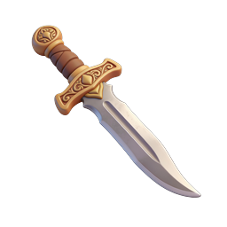 Ornate Fantasy Dagger Icon - Medieval Weapon Design