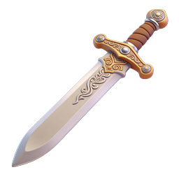 Icône d'épée fantasy ornée - Arme médiévale 3D