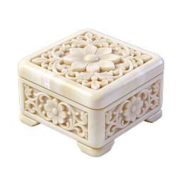 Ornate Floral Carved Box Icon - Luxury Keepsake Chest