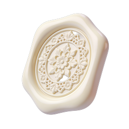 Ornate Floral Medallion Icon | Baroque Relief Design