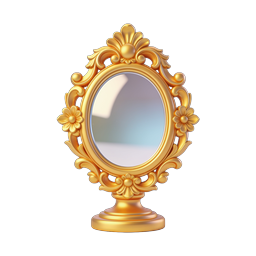 Ornate Gold Mirror - Elegant Vintage Icon