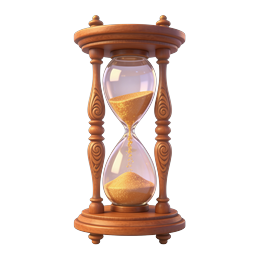 Ornate Golden Hourglass Icon | Vintage Time Symbol