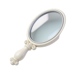 Ornate Hand Mirror Icon - Vintage Beauty Design