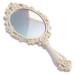 Ornate Baroque Hand Mirror Icon - Elegant Beauty Design