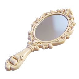 Ornate Vintage Hand Mirror Icon | Luxury Decorative