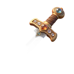 Icono de daga fantástica ornamentada con joyas - Recurso para juegos RPG