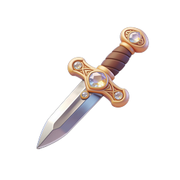 Ornate Jeweled Dagger Icon - Fantasy Game Weapon