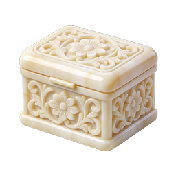 Ornate Floral Carved Jewelry Box Icon