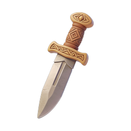 Icona di pugnale medievale ornato | Rendering 3D arma fantasy