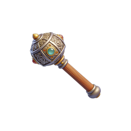 Ornate Medieval Mace Fantasy Weapon Icon