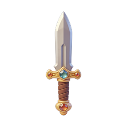 Ornate Fantasy Medieval Sword Icon - 3D Rendered