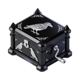 Ornate Gothic Music Box Icon - 3D Isometric Design