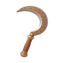 Ornate Sickle Icon for Agriculture and Gardening