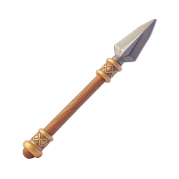 Ornate Fantasy Spear 3D Icon - Medieval Weapon