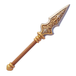 Elegant Ornate Spear Icon for Fantasy Themes