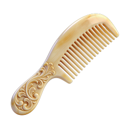 Ornate Vintage Comb Icon | Elegant Hair Grooming Accessory