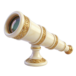 Ornate Vintage Gold Telescope Icon