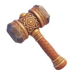 Icona martello da guerra fantasy ornato | Asset arma decorativa