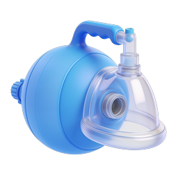 Oxygen Mask Resuscitator 3D Medical Icon