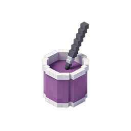 Voxel Paint Bucket Icon - 3D Isometric Design Element