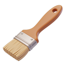 Versatile Paintbrush Icon for Art and DIY Projects