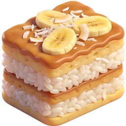 Delicious Pancake Stack with Banana & Coconut Icon
