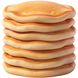 Stack of Fluffy Pancakes Icon - Breakfast Food Graphic