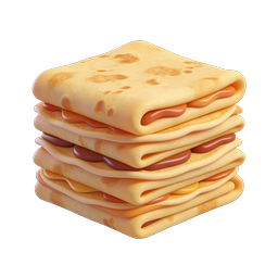 ไอคอนอาหาร 3D แพนเค้กราดไซรัป
