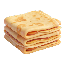Realistisches Icon eines Pfannkuchenstapels mit Sirup