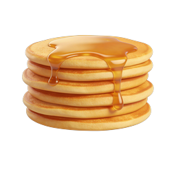 Pancakes with Maple Syrup Stack Icon