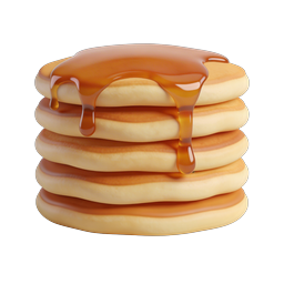 Pancakes With Syrup Icon - 3D Breakfast Food Design