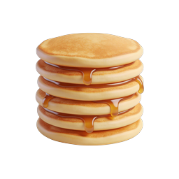 Stack of Pancakes with Maple Syrup Icon