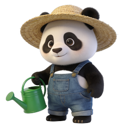 Pandas in verschiedenen Berufen