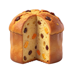 Traditional Panettone Italian Christmas Fruit Bread Icon