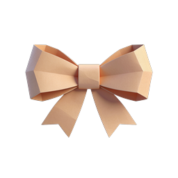 Paper Bow Tie Icon | 3D Rendered Formal Accessory