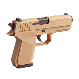 Stylized Paper Gun Icon for Unique Design Needs
