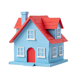 Paper House Icon - Charming Origami Home Illustration