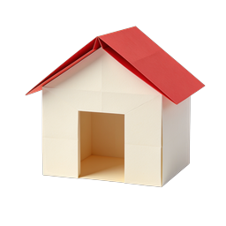 Icona casa di carta | Design casa origami minimalista