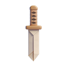 Stylized Paper Knife Icon for Creative Projects