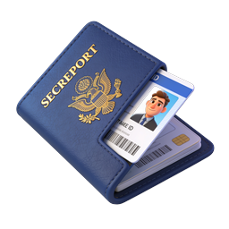 Icona Passaporto e Carta d'Identità | Documento di Viaggio e Identità