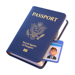 Icona Passaporto 3D | Grafica Viaggi e Identità