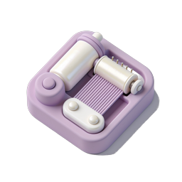 3D Clay Pasta Machine Icon - Kitchen Appliance